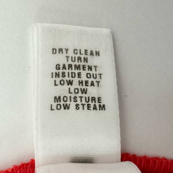 St. John Paillette Sparkly Stretch Jersey Knit Tank Top Blouse Orange Red Medium - Picture 9 of 11